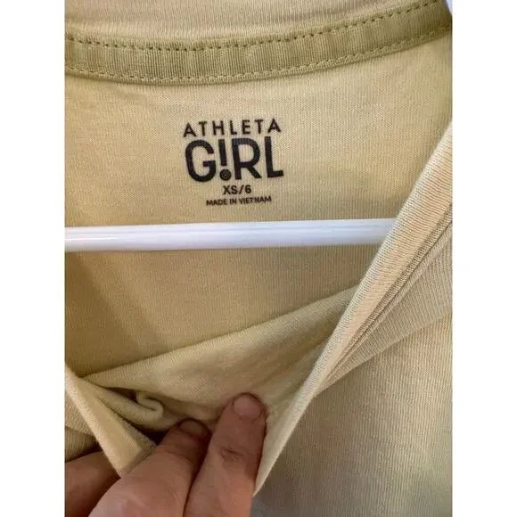 ATHLETA GIRL yellow sweatshirt | Girls XS/6 - Picture 3 of 5
